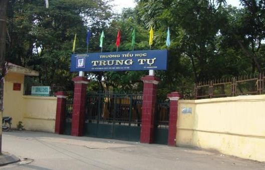 Trường tiểu học Trung Tự, nơi cô Nguyễn Thùy Trang công tác (ảnh: Minh Chí).