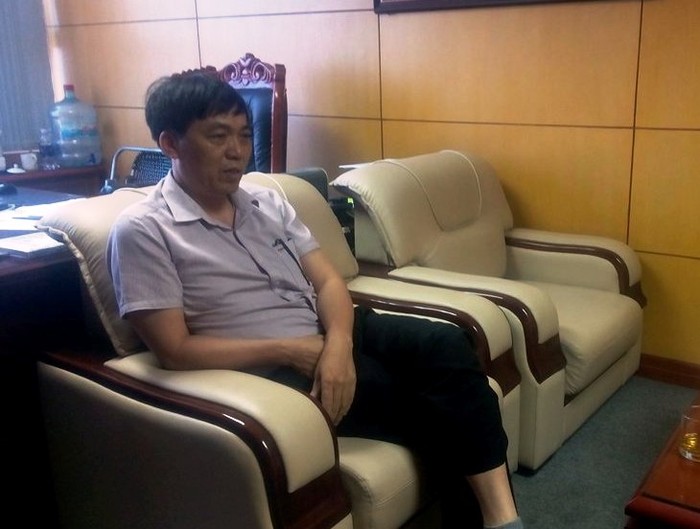 Ông Phạm Lạp, Phó Tổng giám đốc Công ty cổ phần Sông Đà 11 (ảnh: MINH CHÍ).