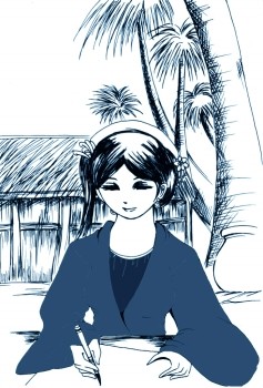 Nữ sĩ Hồ Xuân Hương (ảnh minh họa đăng trên Báo Cà Mau).