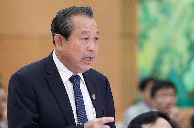 Phó Thủ tướng Trương Hòa Bình (ảnh đăng trên Báo Tuổi trẻ TP.HCM).
