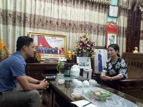 Bà Phạm Thị Hằng - Giám đốc Sở Giáo dục và Đào tạo Thanh Hóa trao đổi với phóng viên (ảnh: Thụy Du).