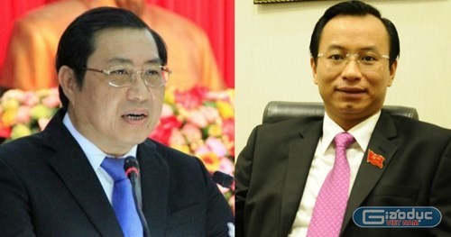 Ông Nguyễn Xuân Anh (bìa phải) và ông Huỳnh Đức Thơ đã có nhiều sai phạm nghiêm trọng. Ảnh: giaoduc.net.vn.