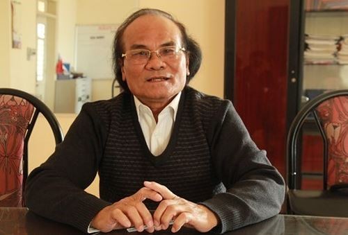 Giáo sư Đinh Quang Báo, nguyên Hiệu trưởng trường Đại học Sư phạm Hà Nội. Ảnh: Xuân Trung.