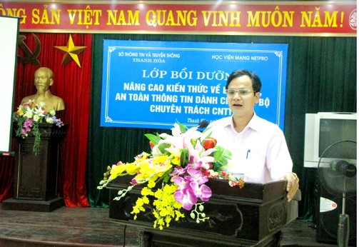 Ông Trần Duy Bình, Giám đốc Sở Thông tin và Truyền thông Thanh Hóa. Ảnh tư liệu: stttt.thanhhoa.gov.vn.