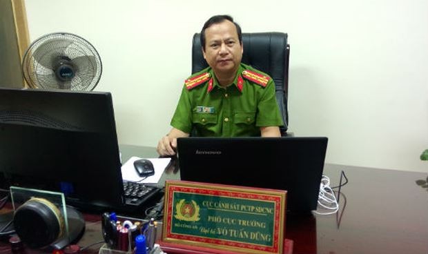 Đại tá Võ Tuấn Dũng, Phó Cục trưởng Cục Cảnh sát phòng chống tội phạm sử dụng công nghệ cao (C50) được phát hiện đã tử vong tại phòng làm việc. Ảnh của Báo Pháp luật Việt Nam.