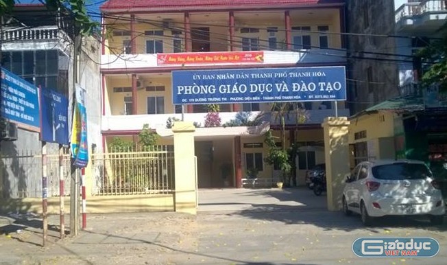 Phòng Giáo dục và Đào tạo Thành phố Thanh Hóa. Ảnh của Xuân Quang.