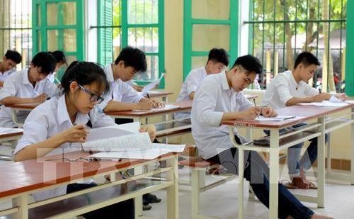 Kỳ thi Trung học phổ thông Quốc gia 2018 Hà Giang chiếm 0,59% số thí sinh của cả nước, nhưng lại có số thí sinh điểm cao tốp đầu bất thường. Qua kiểm tra phát hiện 144 trường hợp được nâng điểm. Ảnh minh họa: TTXVN