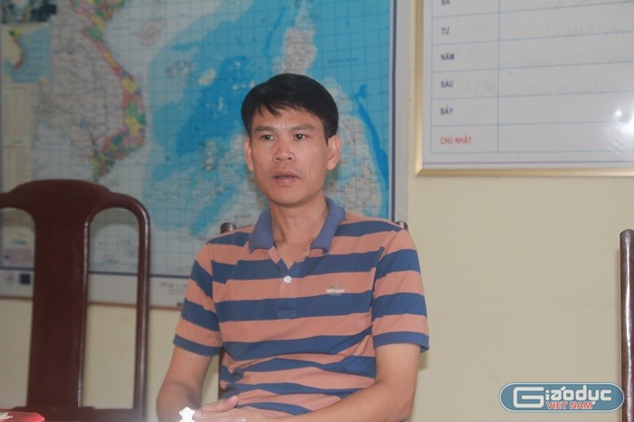 Ông Nguyễn Hữu Phương, Phó Chủ tịch Ủy ban nhân dân xã Hoằng Đồng. Ảnh của Xuân Quang.