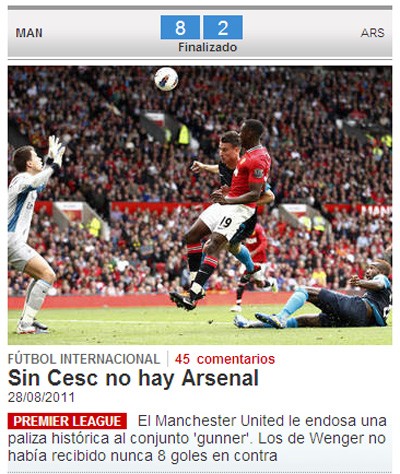 “Không Cesc, không Arsenal” - Mundo Deportivo.