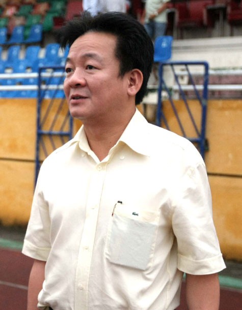 Ông bầu Đỗ Quang Hiển. Ảnh: Quang Minh