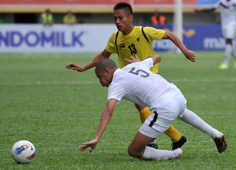Thua Việt Nam và Lào, U23 Đông Timor (áo trắng) đã chính thức bị loại.
