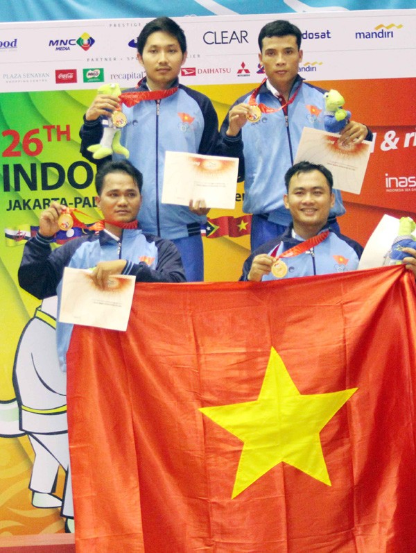 Đoàn Việt Nam dẫn đầu thành tích môn võ Vovinam.