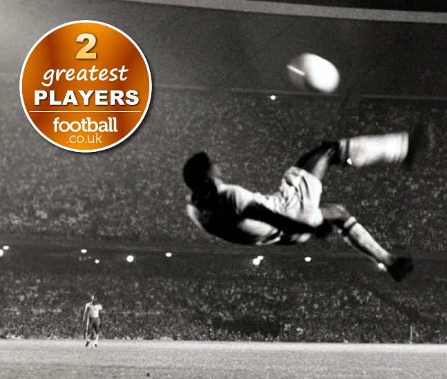 “Vua bóng đá” Pele được xếp thứ 2. (Xem Bộ sưu tập các bàn thắng của ‘vua bóng đá’ Pele)