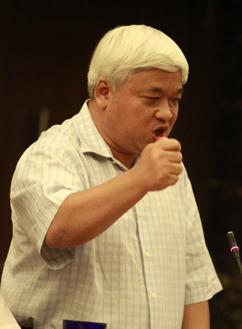 Phó chủ tịch VPF Nguyễn Đức Kiên "tuyên chiến". Ảnh: Vũ Ngọc