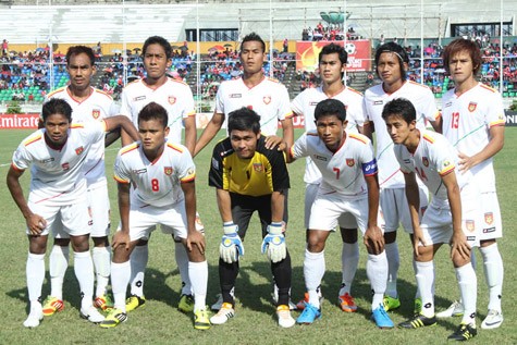 Đội tuyển Myanmar sẽ gặp Việt Nam trong trận mở màn AFF Cup 2012.