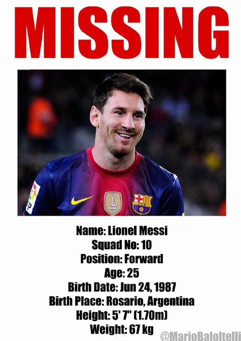 "Tìm trẻ lạc" Messi.