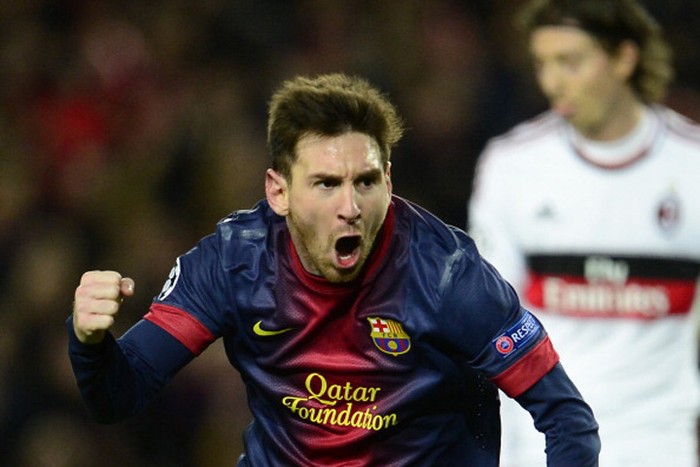 Messi ghi bàn thắng thứ hai ở phút 39.