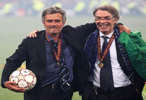 Moratti và Mourinho thời còn cộng tác.