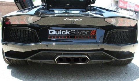 Siêu bò Lamborghini Aventador được trang bị hệ thống xả của QuickSilver.