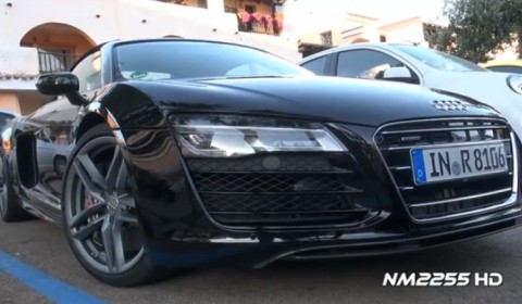 Audi R8 phiên bản 2013 được phát hiện trên đường phố tại Costa Smeralda, Italy.