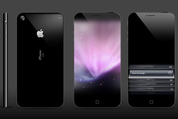 11. iPhone 5 Size Zero Ý tưởng iPhone 5 của Antonello Falcone có màn hình 4,6 inch với các cạnh kính cong, mỏng (8.4mm) nhưng dài hơn, nút Home chạm mềm.