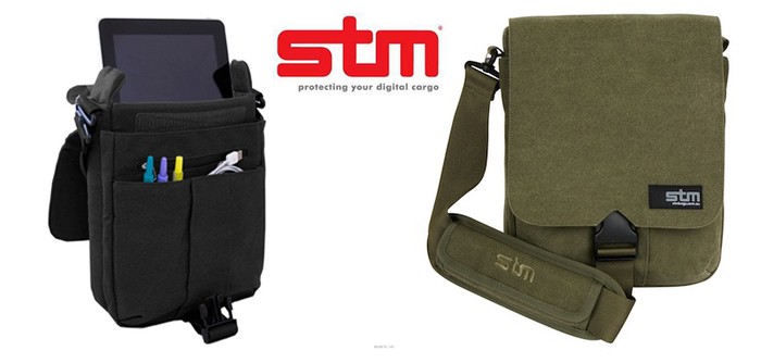 Dòng túi đeo chéo dành cho iPad 2 của STM với thiết kế đơn giản, phong cách