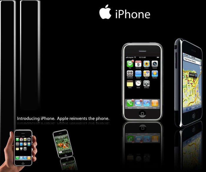 9. iPhone (2007) iPhone đã trở thành một chiếc điện thoại đắt giá và là niềm mơ ước của người dùng toàn cầu. Hiện tại, Apple là nhà sản xuất điện thoại thu được nhiều lợi nhất thế giới và sự ảnh hưởng của iPhone là rất lớn trên thị trường điện thoại thông minh.