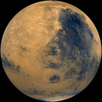 Sao Hỏa được chụp từ tàu vũ trụ Viking của NASA vào năm 1975.