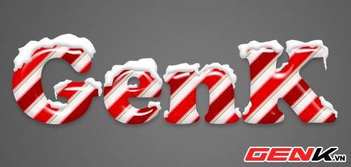 Photoshop: Tạo hiệu ứng chữ kẹo que tuyết phủ cho ngày Noel ảnh 18