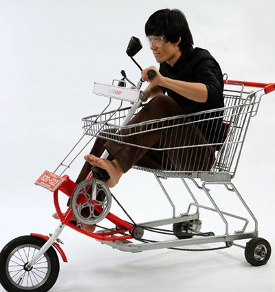 20. Chiếc xe kết hợp giữa mua sắm và đạp xe - sản phẩm được giới thiệu tại Hàn Quốc.