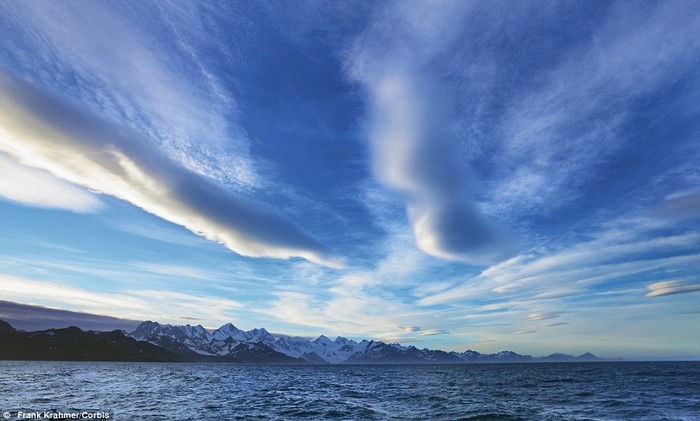 14. Đường chân trời ấn tượng trên đảo Nam Georgia thuộc Miền Nam Georgia và quần đảo Sandwich, Antarctica