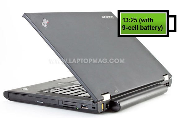 Lenovo ThinkPad T430 ThinkPad T430 sử dụng chip Core i5-3210, RAM 6 GB, ổ cứng 320 GB tốc độ 7.200 vòng/phút, ổ DVD. Pin đi kèm theo máy là loại 6 cell. Máy có màn hình 14 inch độ phân giải 1366 x 768 pixel. Với model dùng pin 9 cell (tốn thêm khoảng 1 triệu đồng so với model pin 6 cell), máy cho thời lượng pin lên tới 13 tiếng 25 phút. Đây cũng là model có bàn phím rất thoải mái khi sử dụng. Sản phẩm này nặng 1,8 kg và dày 2 cm.