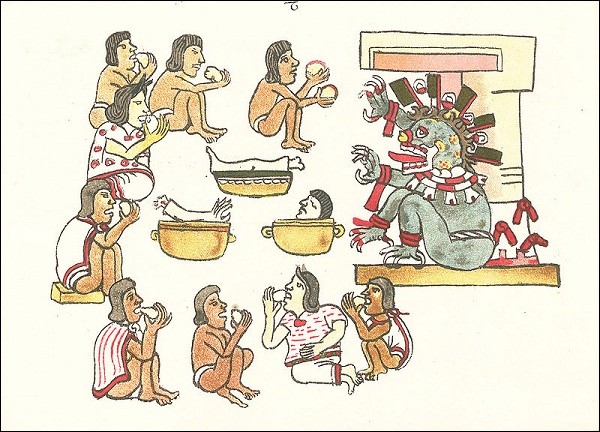 Ngoài ra, ở các bộ tộc nguyên thủy có sử dụng một loại thuốc gây nghiện. Nó chứa một loại kích thích gây ảo giác, gây tình trạng mê sảng hoang tưởng và tăng sức mạnh bất thường, gây nên hành vi bạo lực khủng khiếp. Bên cạnh đó, ăn thịt người đôi khi là phương sách cuối cùng để giải quyết nạn đói trong chiến tranh và những tình huống bất khả kháng. Vào những năm 1609 - 1610, nạn đói hoành hành ở thuộc địa Jamestown, khi nguồn thực phẩm cạn kiệt, một số người dân đã đào những xác chết lên để ăn thay cho thực phẩm.