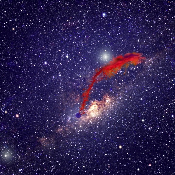 Các nhà thiên văn học đã tìm thấy một đám mây khí và bụi bao xung quanh một ngôi sao trẻ đang được nuốt chửng bởi hố đen khổng lồ tại thiên hà Milky. Các nhà khoa học cho biết rằng các hành tinh có thể được hình thành từ lõi của thiên hà.