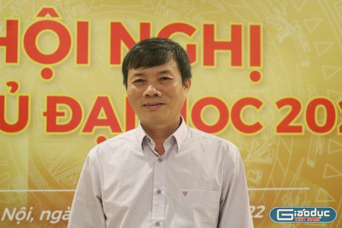 Tiến sĩ Nguyễn Viết Thịnh, Chủ tịch Hội đồng trường Trường Đại học Tiền Giang. (Ảnh: Doãn Nhàn).