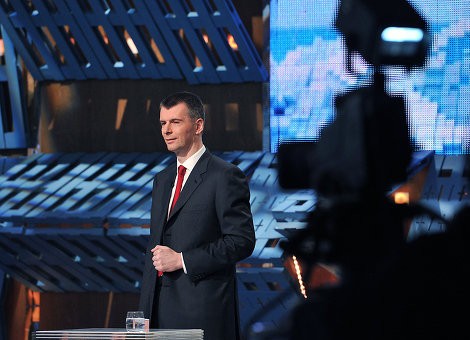 Ứng cử viên – tỷ phú Mikhail Prokhorov.