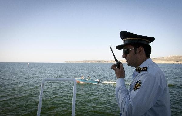 Nhân viên an ninh trên vùng biển Oman.