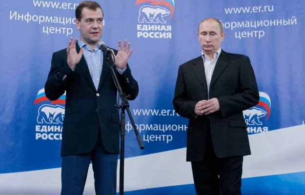Thủ tướng Dmitry Medvedev và Tổng thống Putin