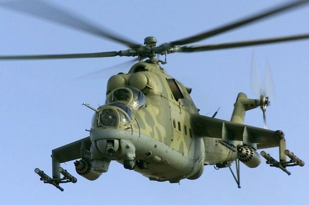 Máy bay Mi-25 của Nga.