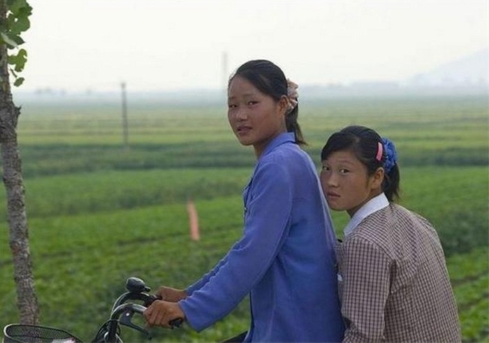 Vẻ đẹp mộc mạc của những thiếu nữ Triều Tiên vùng nông thôn.