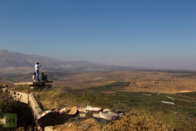 Vị trí của cao nguyên Golan là địa điểm thích hợp nhất cho các du khách quan sát tình hình ở Syria.