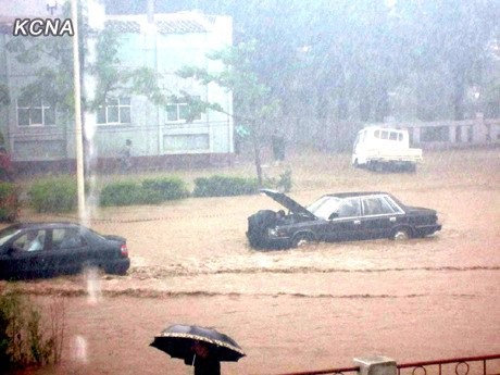 Bắc Triều Tiên đang phải đối mặt với mưa lớn và lũ lụt