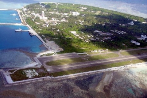 Đảo Ba Bình ở quần đảo Trường Sa,thuộc chủ quyền Việt Nam bị phía Đài Loan chiếm đóng và đồn trú trái phép.