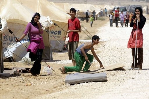 Trại Zaatari chỉ có thể tiếp nhận tối đa 10.000 người.