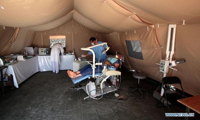 Dịch vụ y tế tại trại tị nạn Zaatari .