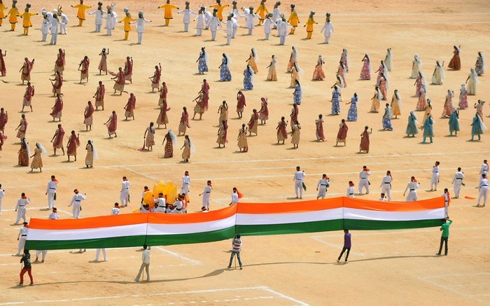 Lễ kỷ niệm Ngày Độc lập ở Bangalore, thủ phủ của bang Karnataka.