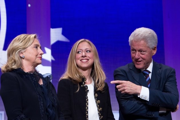 Gia đình Clinton trong phiên họp bế mạc toàn thể Hội nghị thường niên lần thứ bảy của Sáng kiến toàn cầu Clinton (CGI) năm 2011.