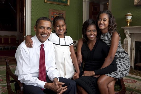 Cả gia đình Tổng thống Mỹ Obama.