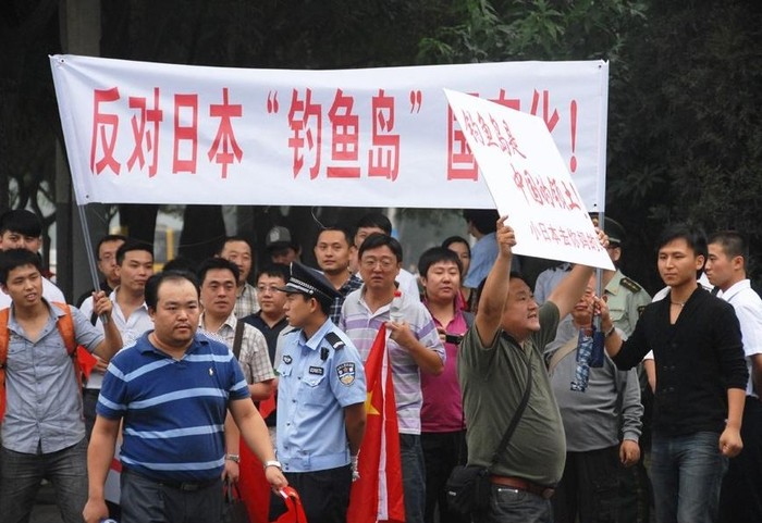 Các cuộc biểu tình đã nổ ra ở nhiều thành phố của Trung Quốc ngày hôm qua.