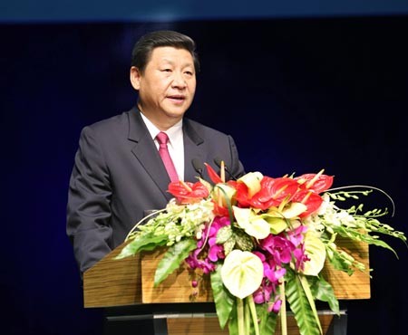 Phó chủ tịch nước Trung Quốc Tập Cận Bình trong một sự kiện ở Bắc Kinh ngày 21/8 vừa qua.